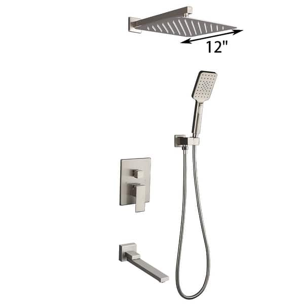 Clihome 12"Square Waterfall Shower Head System Bed Bath & Beyond